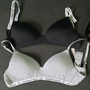 Two Lightly Lined Wireless Bras